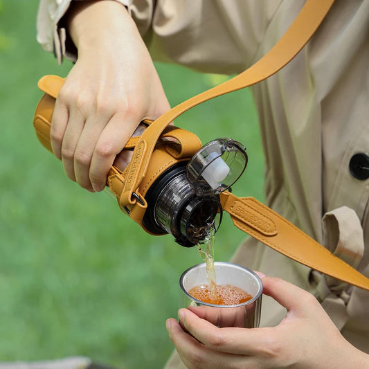 Samadoyo 400 ml „Little Cannon“ Thermobecher – Keramikbeschichtet, 8 Stunden heiß/6 Stunden kalt, Titanfilter und magnetischer Becher