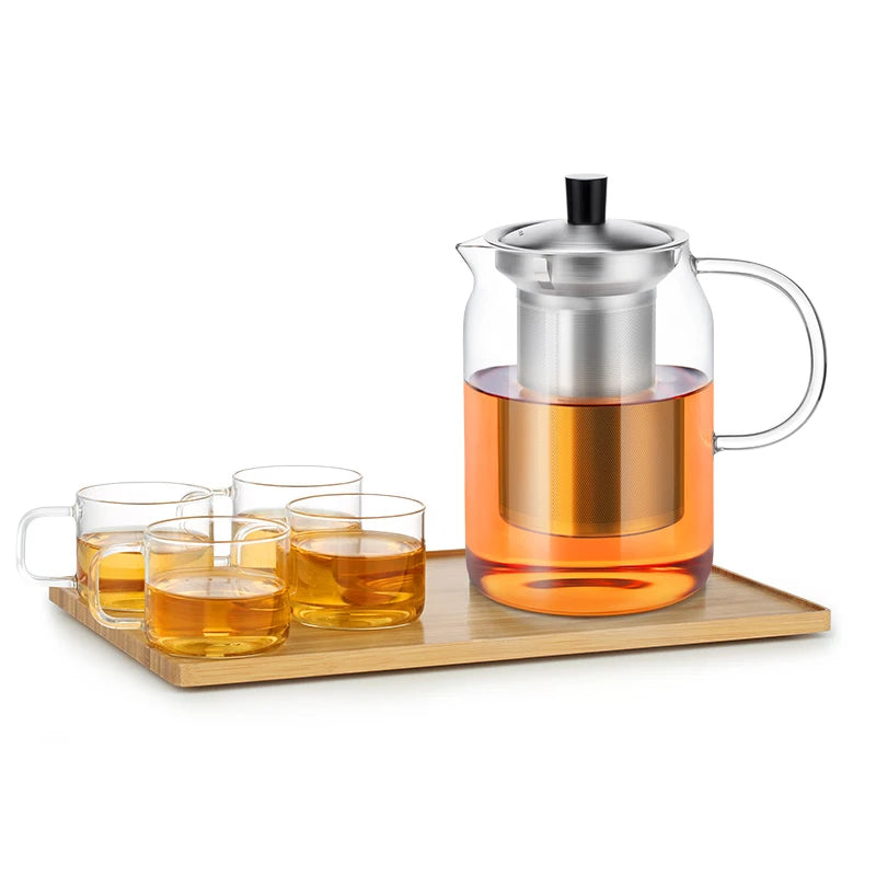SAMADOYO heat-resistant glass teapot, tea pot, tea water separation and filtration, household high-capacity tea set, tea set