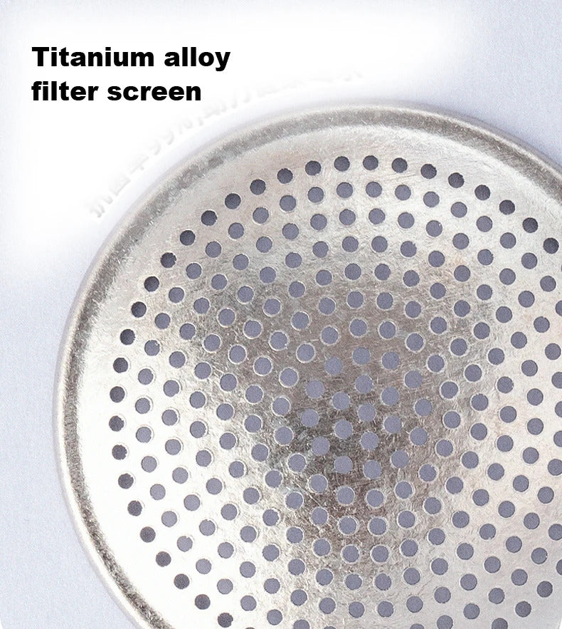 Samadoyo- Titanium silver coated inner wall, insulated cup, portable cup, coffee cup, tea cup with filter screen, 500ml