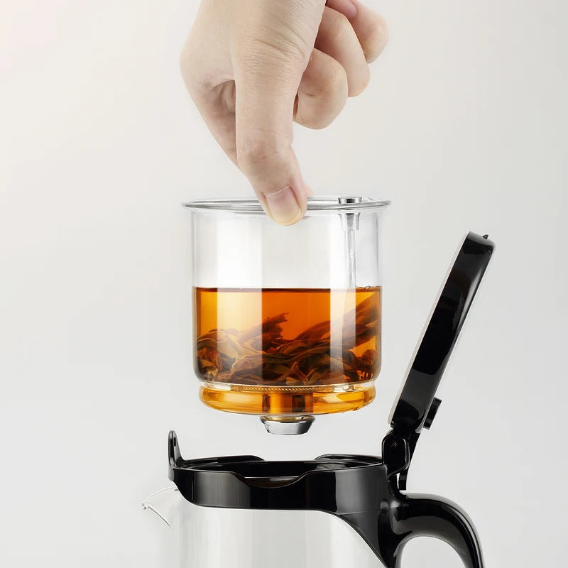 Samadoyo - Integrated Teapot with One-Touch Strainer, Heat-Resistant Glass (500ml/700ml)