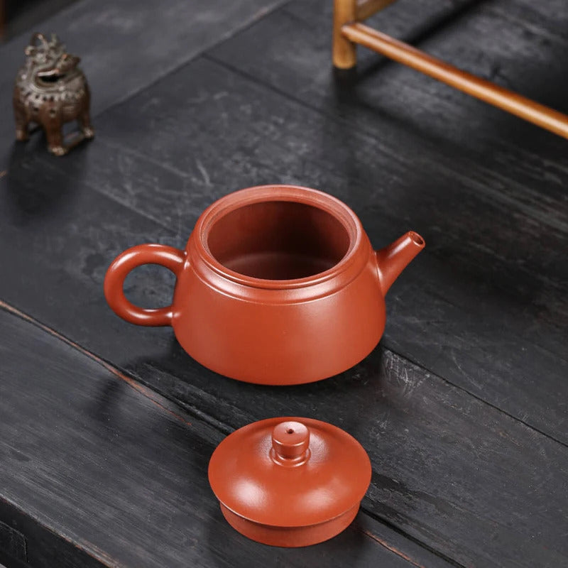 SteepCode Yixing «Дышащий чайник» – 180 мл, шедевр из алой глины высшего качества, чайник ручной работы, чайник Zisha