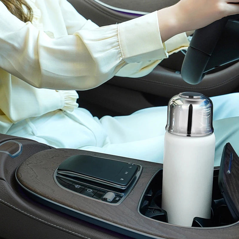 530ml Stainless Steel Vacuum Tumbler with Ceramic-Coated Interior & Detachable Tea Infuser