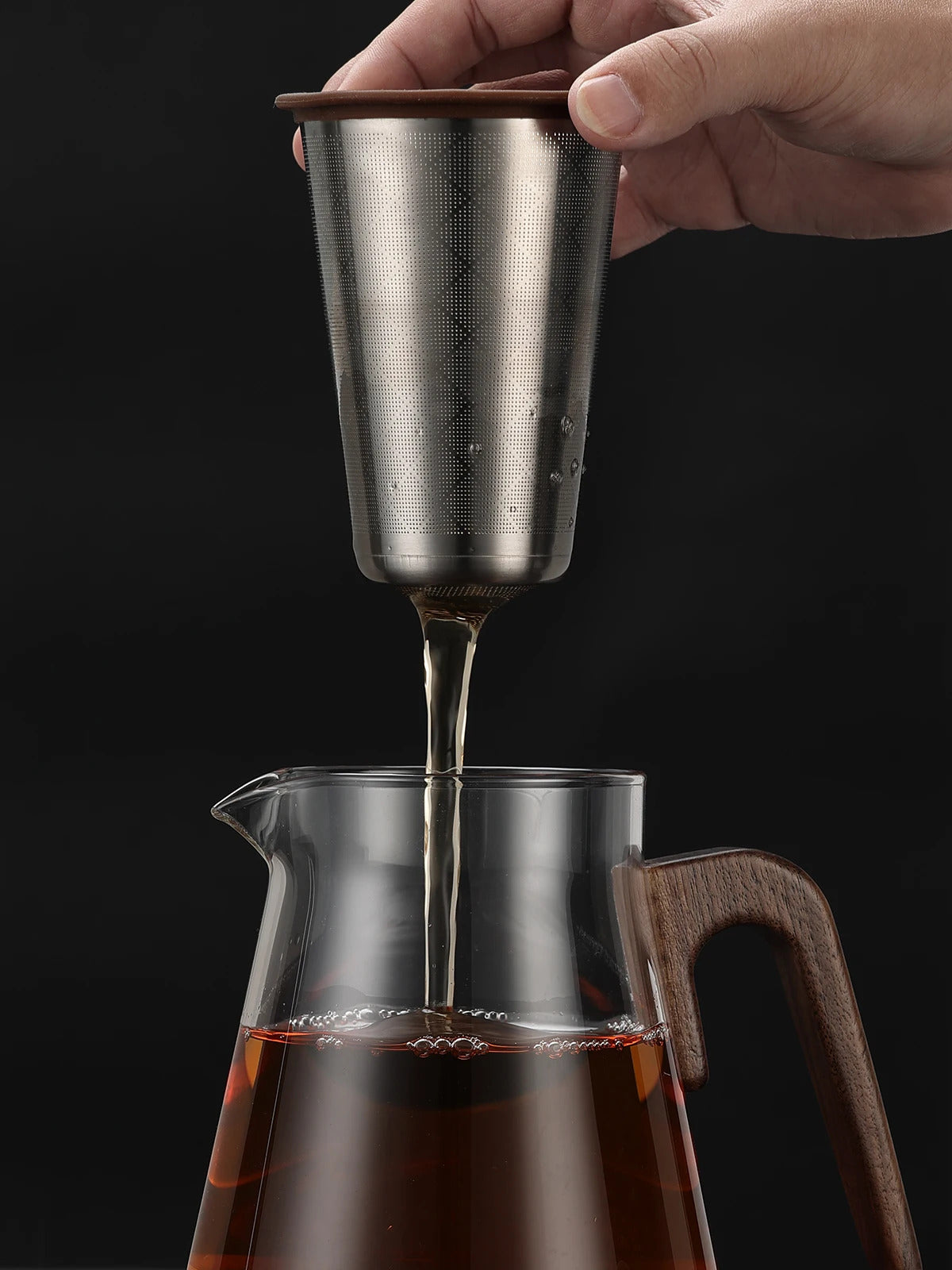 Bonston Heat-Resistant Glass Teapot with 304 Stainless Steel Filter