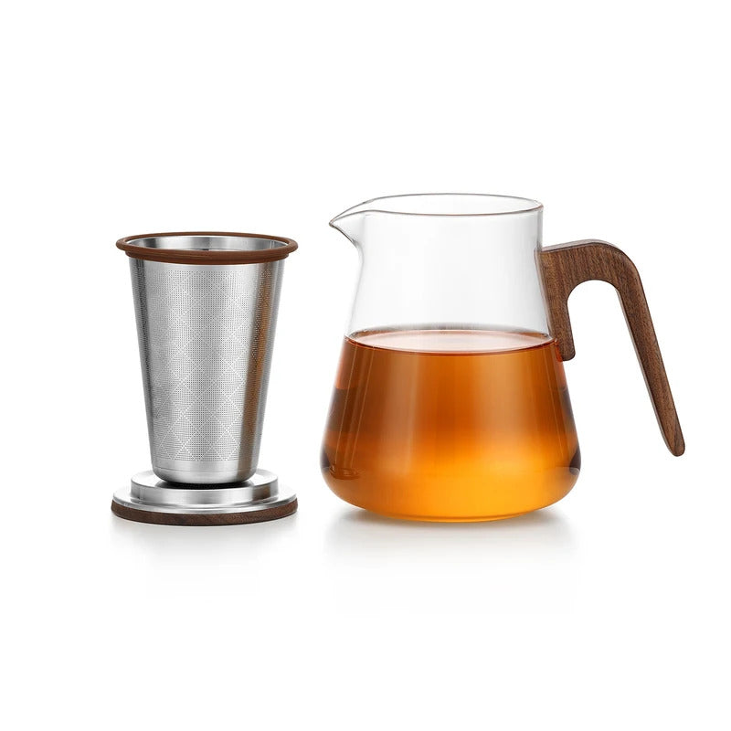 Bonston Heat-Resistant Glass Teapot with 304 Stainless Steel Filter