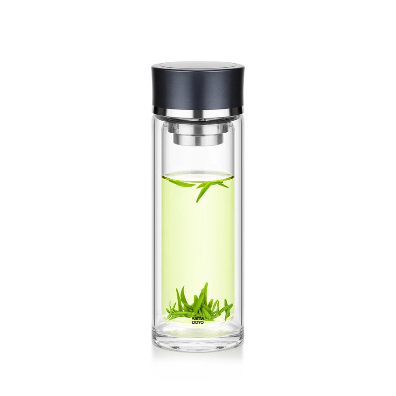 Samadoyo-Double-Wall Heat-Resistant Travel Tea Infuser, Tea cup, Leak-Proof & Stylish Design
