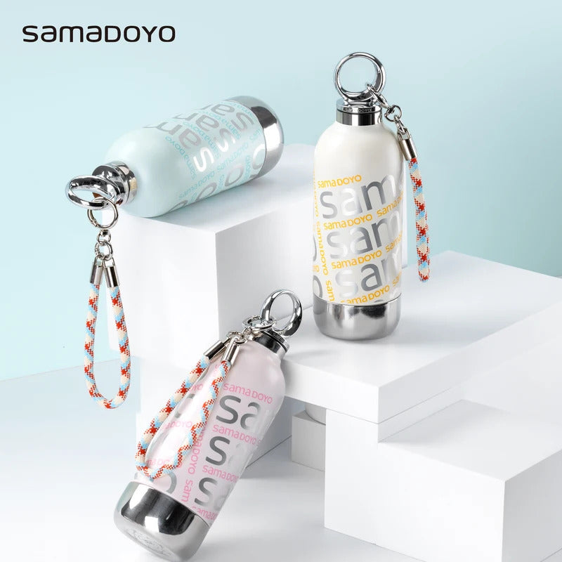 SAMADOYO-6 Hour Long-Lasting Insulated Tumbler with Straw & Detachable Cup – Globally Original 360ml