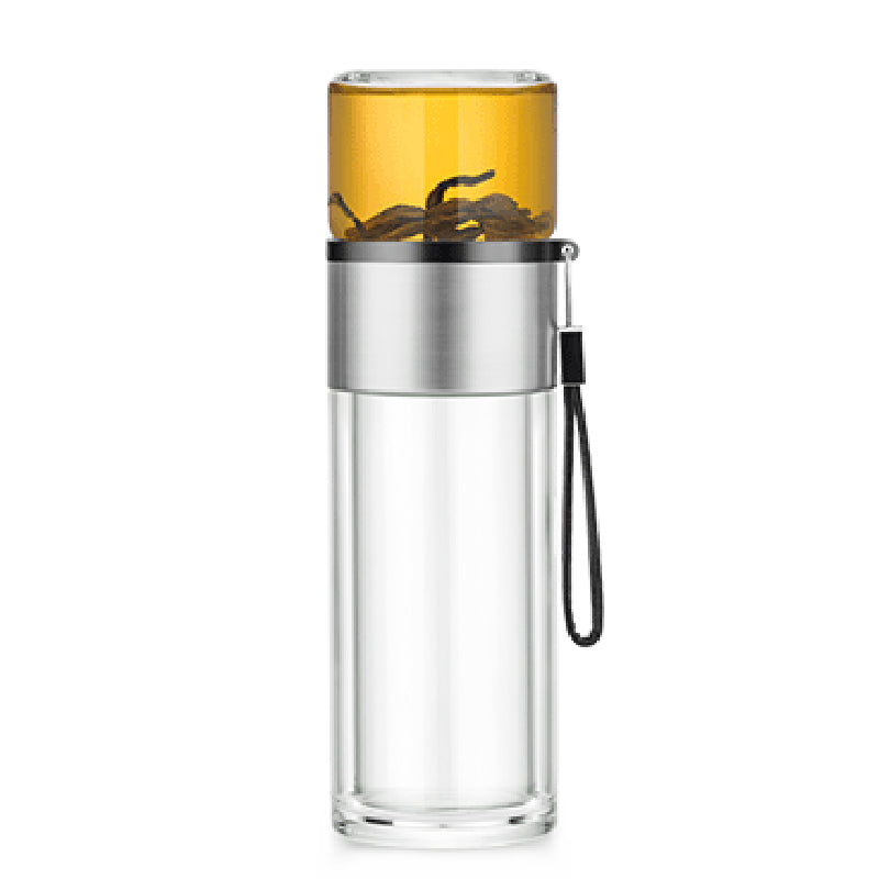 SAMADOYO Tea separation, heat-resistant glass brewing, tea filtration, portable cup, outdoor portable travel vehicle water cup