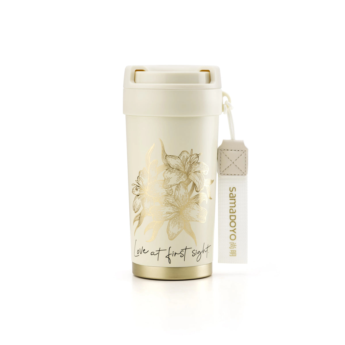 Samadoyo- Titanium silver coated inner wall, insulated cup, portable cup, coffee cup, tea cup with filter screen, 500ml
