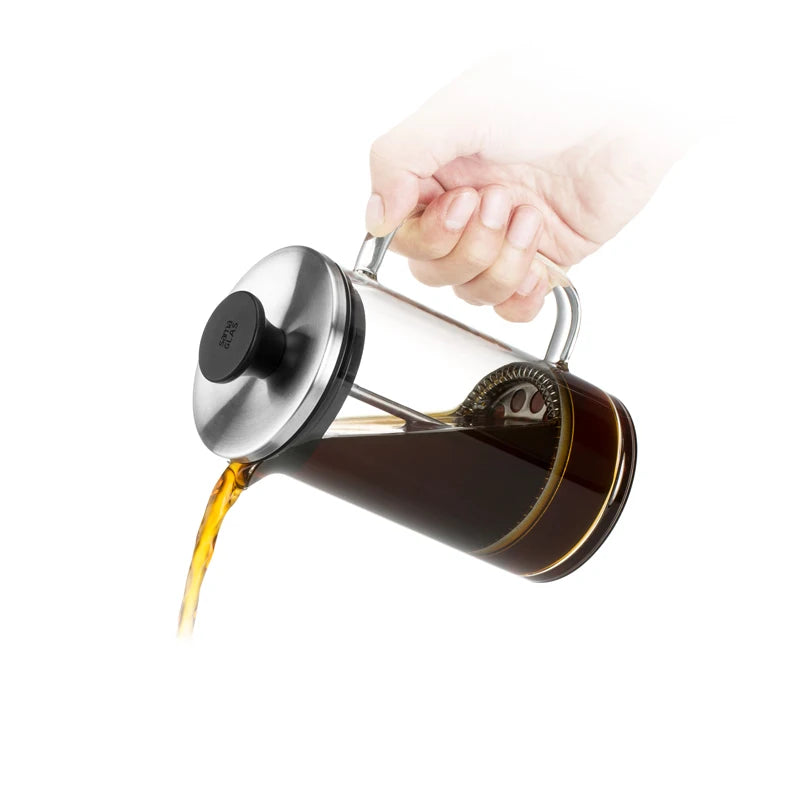 SAMADOYO Coffee Household Borosilikat Glass Press French Coffee Pot Press Coffee Maker With Stainless Steel Cap