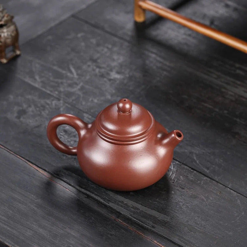 Yixing "Breathing Teapot" – 150ml Zhu Ni Clay Masterpiece, Artisan Teapot, Zisha Teapot