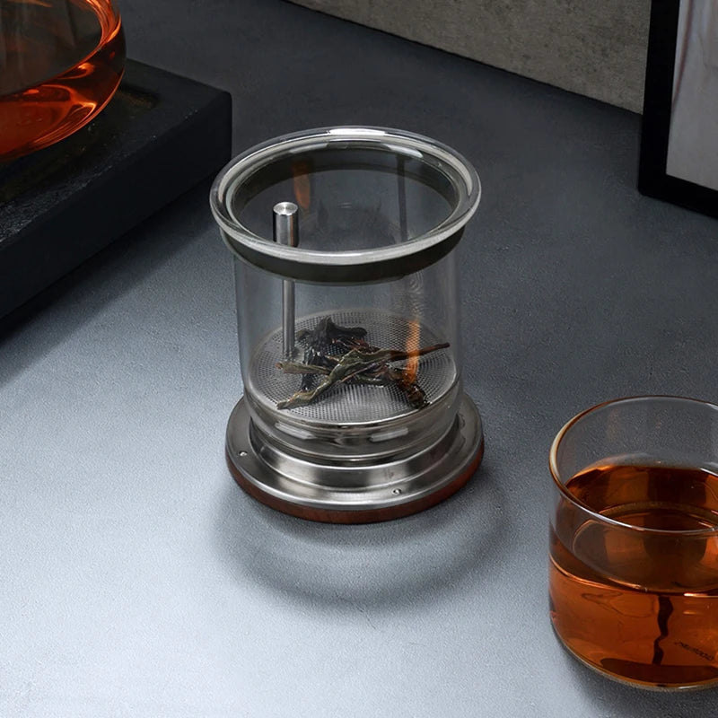 SAMADOYO elegant cup insulation separation bubble teapot heat-resistant glass teapot simple filter tea cup 500ml