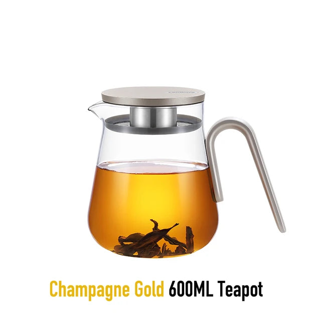 Чайник Samadoyo из боросиликатного стекла с высоким содержанием железа, фруктовый чайный набор для послеобеденного чая с фильтром 