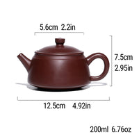 SteepCode Yixing "Breathing Teapot" – 200ml Zhu Ni Clay Masterpiece, Artisan Teapot, Zisha Teapot