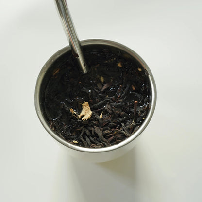 304 Stainless Steel Double-Wall Vacuum Insulated Cup, Coffee Mug, Yerba Mate Cup with Straw, 255ml