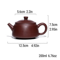 SteepCode Yixing "Breathing Teapot" – 200ml Zhu Ni Clay Masterpiece, Artisan Teapot, Zisha Teapot