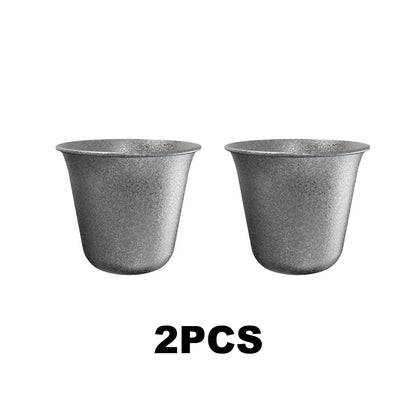 2PCS Artistic Snowflake Stainless Steel Tumbler – Dual-Size, Freezer-Friendly, for Iced Drinks & Cocktails (304 Steel)