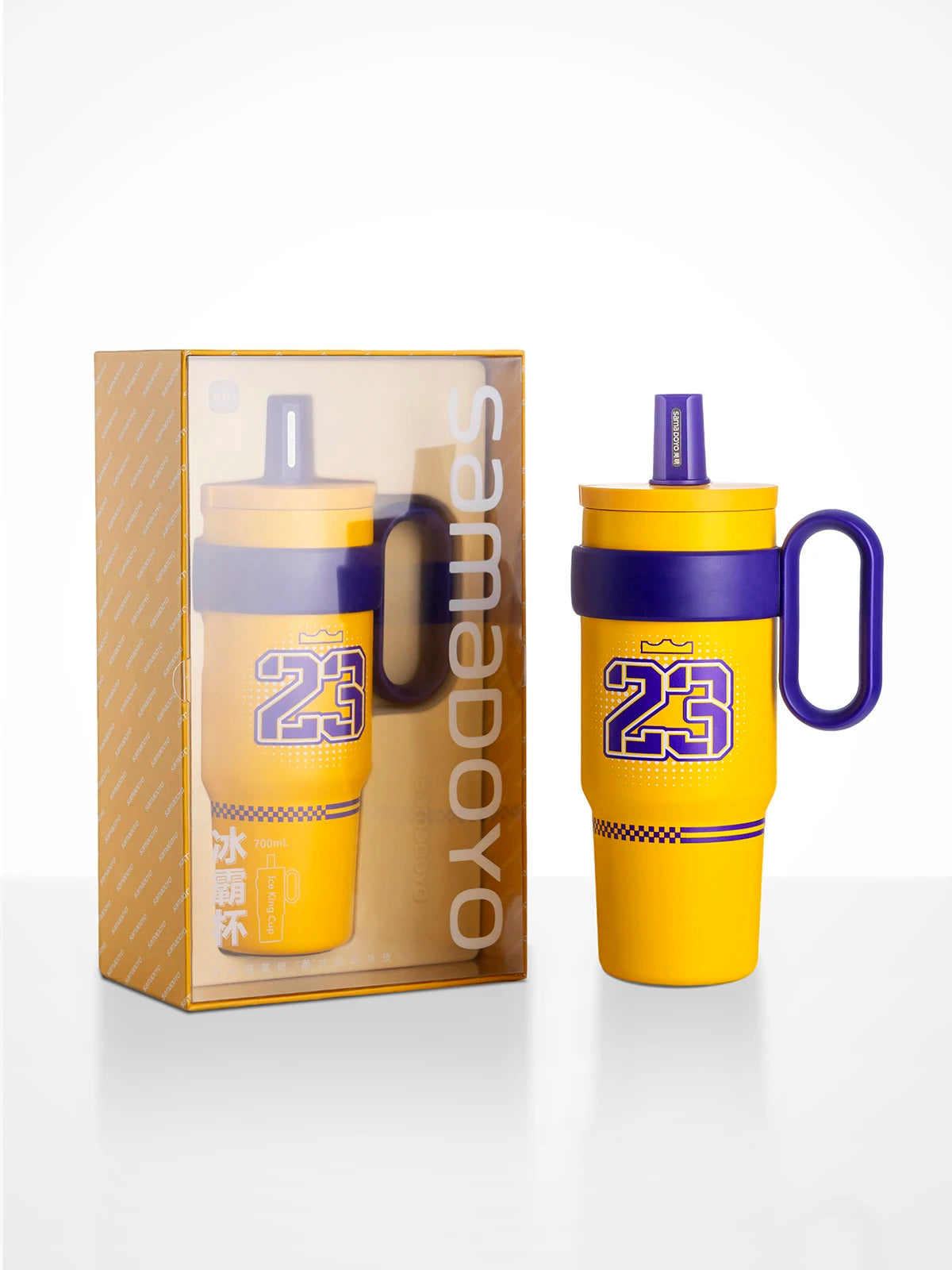 Basketball-Themed Print Tumbler, 316L Stainless Steel Double-Walled Vacuum Insulated Cup, 700ml