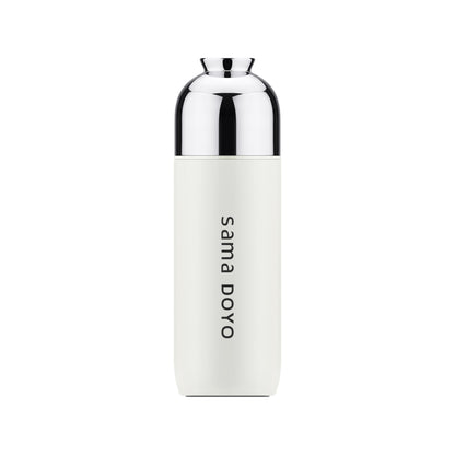 Samadoyo doppellagiger, vakuumisolierter Edelstahlbecher, Teebecher mit Filtersieb, tragbarer Wasserbecher, 400 ml 