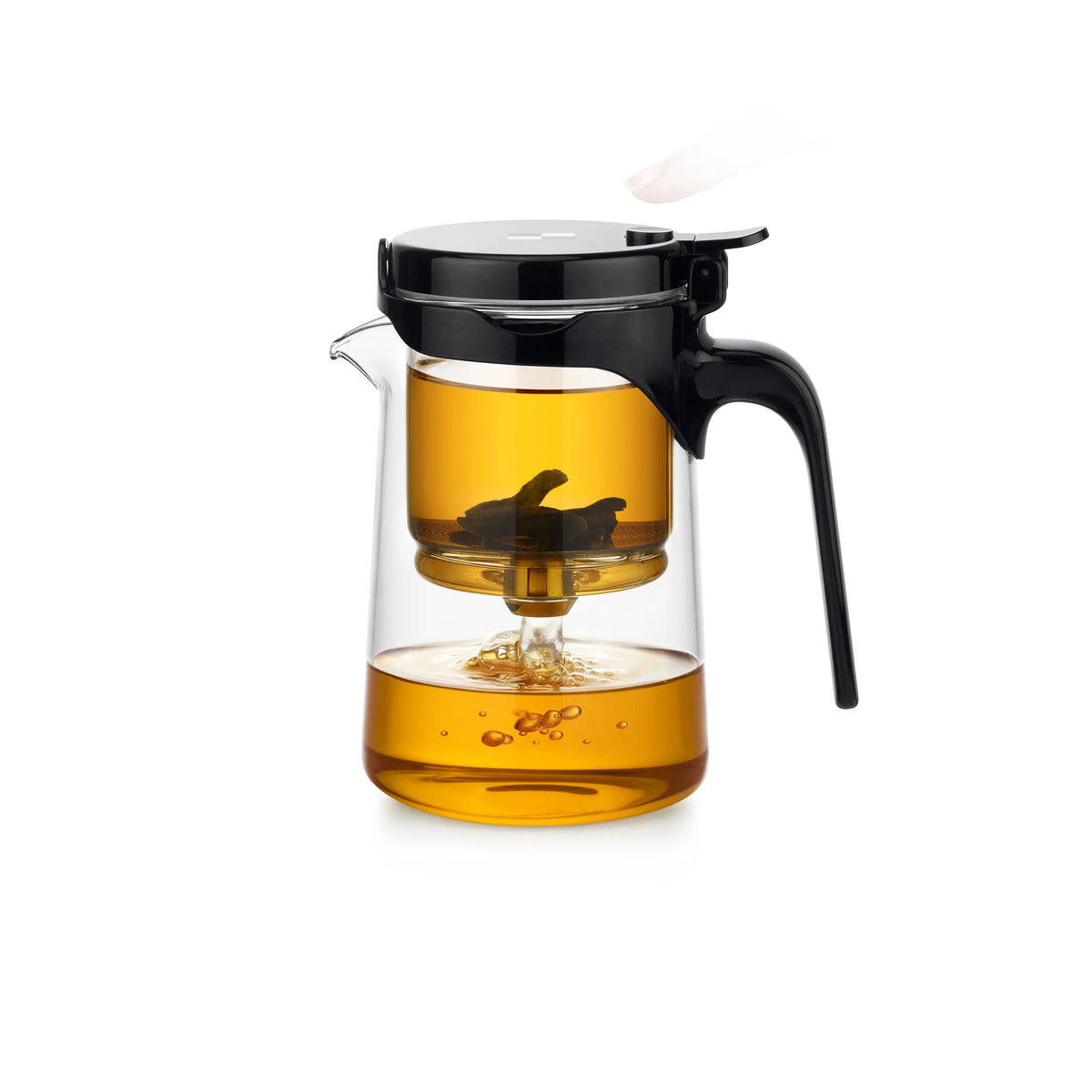 Samadoyo - Integrated Teapot with One-Touch Strainer, Heat-Resistant Glass (500ml/700ml)