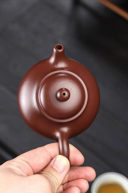 Yixing "Breathing Teapot" – 150ml Zhu Ni Clay Masterpiece, Artisan Teapot, Zisha Teapot