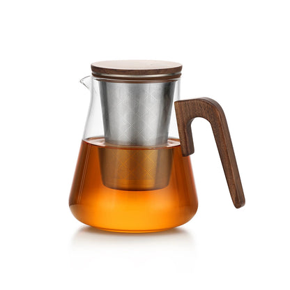 Bonston Heat-Resistant Glass Teapot with 304 Stainless Steel Filter