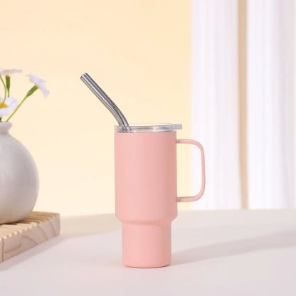 Stainless steel straw insulated cup, mini liquor glass, portable wine glass, small party glass, 2 ounces