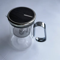 Bonston-Integrated Glass Teapot with One-Touch Tea Strainer, Heat-Resistant glassTeapots, 700ml (23.67oz)