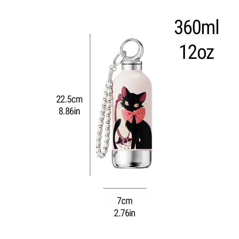 SAMADOYO-6 Hour Insulated Glass with Straw and Cup | Fashionable and unique 360ml