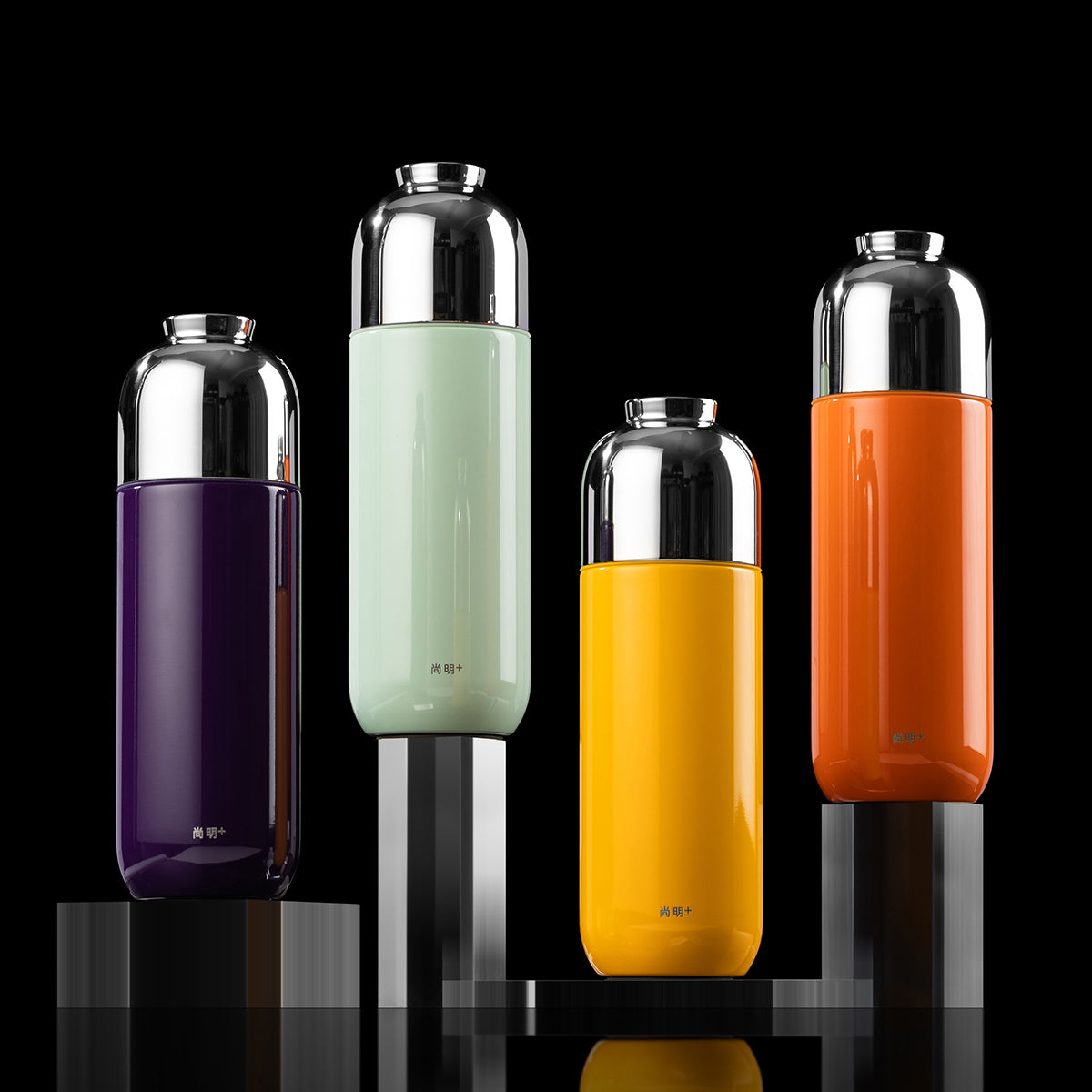 Tea Infuser Thermos Mug, Titanium Coated 316L Steel, 12.5 oz