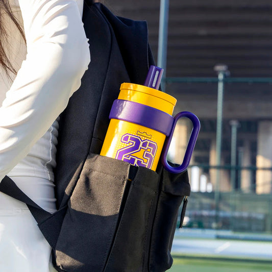 Basketball-Themed Print Tumbler, 316L Stainless Steel Double-Walled Vacuum Insulated Cup, 700ml