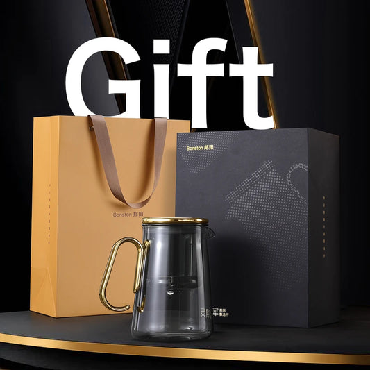 Bonston – Integrierte Teekanne mit Glasfilter, Teezubereiter, Premium-Geschenkbox, 700 ml (23,67 oz) 
