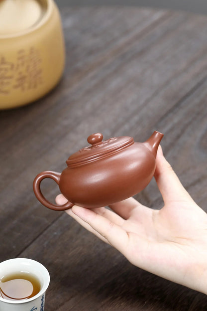 SteepCode Yixing "Breathing Teapot" – 140ml Zhu Ni Clay Masterpiece, Artisan Teapot, Zisha Teapot