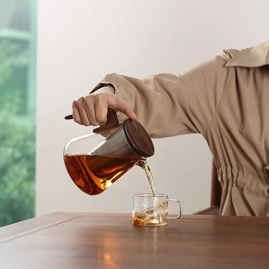 Bonston Heat-Resistant Glass Teapot with 304 Stainless Steel Filter