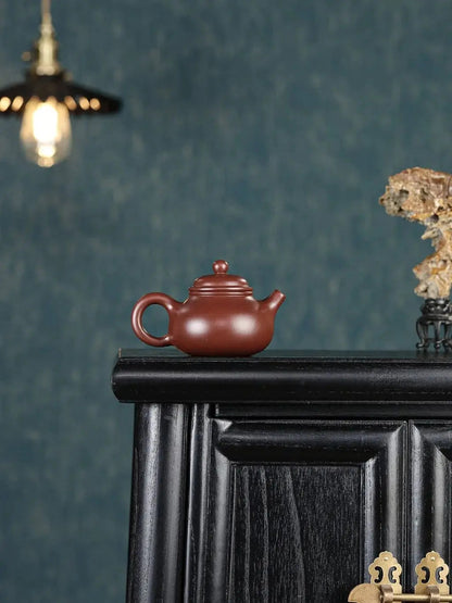 Yixing "Breathing Teapot" – 150ml Zhu Ni Clay Masterpiece, Artisan Teapot, Zisha Teapot