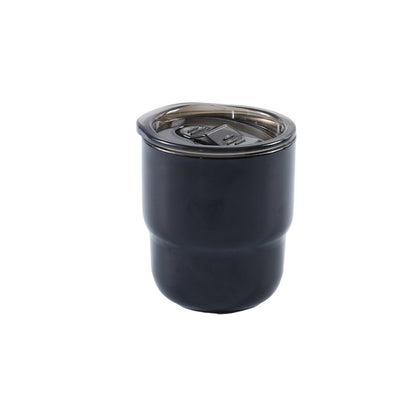 Glossy Fashionable Colors 304 Stainless Steel Double-Wall Vacuum Insulated Coffee Tumbler with Lid - 255ml, Portable Travel Mug for Hot & Cold Beverages