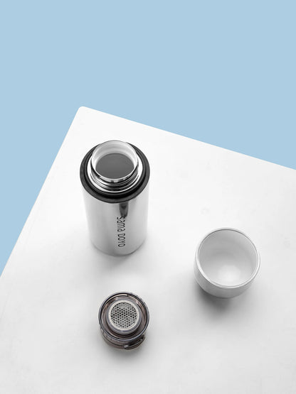 Samadoyo 400ml "Little Cannon" Thermal Tumbler - Ceramic Coated, 8H Hot/6H Cold, Titanium Filter & Magnetic Cup