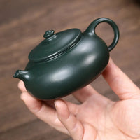 SteepCode Yixing "Breathing Clay" Teapot - 180ml Artisan-Crafted Green Ore Masterpiece, Zisha Teapot