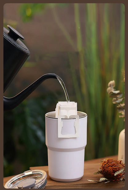 TIPOTIPO - Double layer 304 stainless steel vacuum cup, juice cup, with lid, insulated cup 460ml/560ml