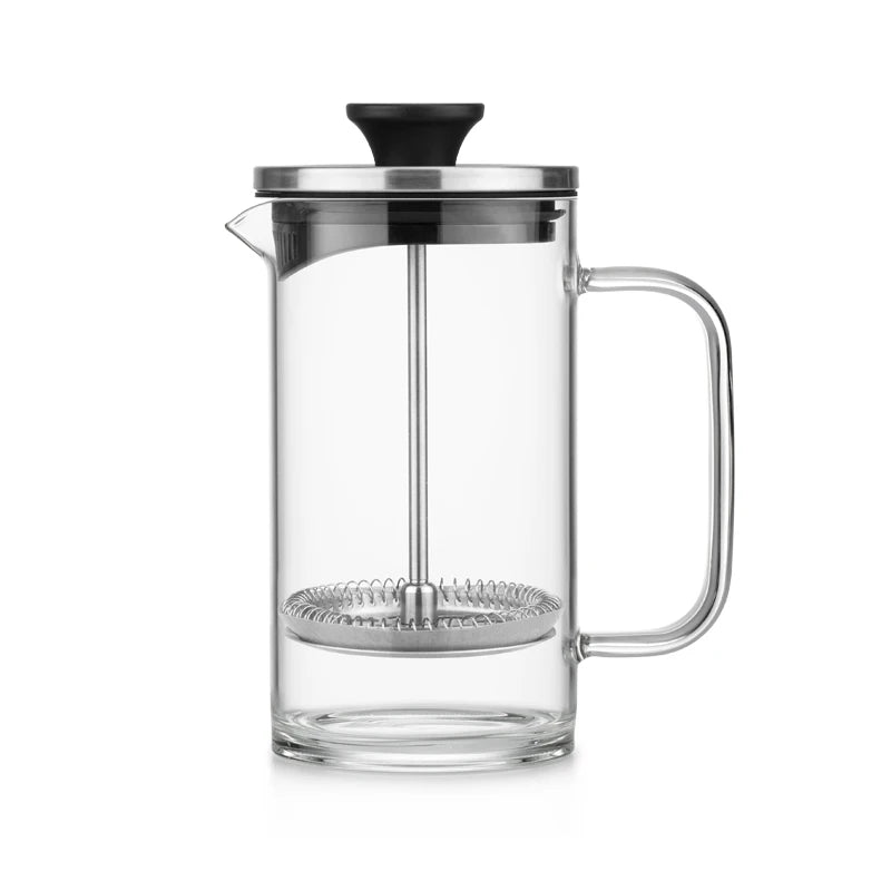SAMADOYO Coffee Household Borosilikat Glass Press French Coffee Pot Press Coffee Maker With Stainless Steel Cap 