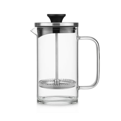 SAMADOYO Coffee Household Borosilikat Glass Press French Coffee Pot Press Coffee Maker With Stainless Steel Cap 