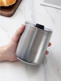 Artistic Vacuum Tumbler – 304 Stainless Steel, Double-Wall Ice Cold Cup w/ Straw & Sip Lid, for Coffee, Beer & Travel