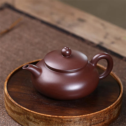 SteepCode Yixing "Breathing Teapot" – 160ml Zhu Ni Clay Masterpiece, Artisan Teapot, Zisha Teapot