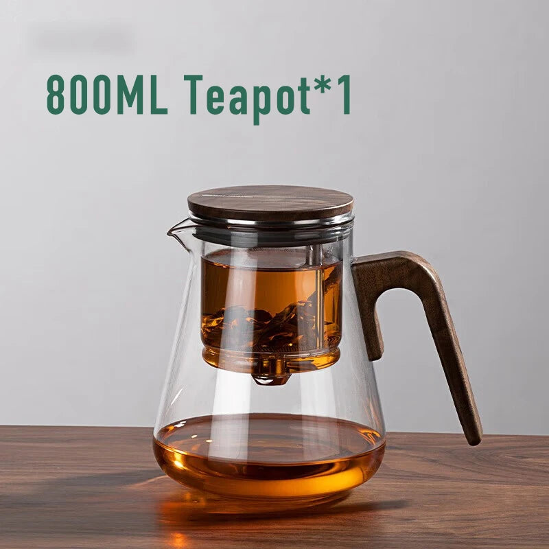 SAMADOYO elegant cup insulation separation bubble teapot heat-resistant glass teapot simple filter tea cup 500ml