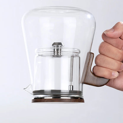 SAMADOYO elegant cup insulation separation bubble teapot heat-resistant glass teapot simple filter tea cup 500ml