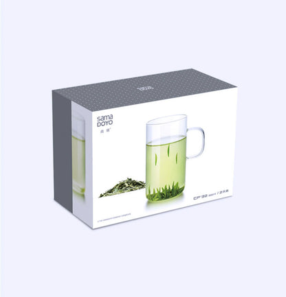 Samadoyo High quality high borosilicate glass water cup, transparent glass water cup, milk cup, crystal cup 300ml