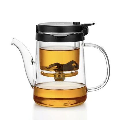 SAMADOYO élégante tasse isolation séparation bulle théière en verre résistant à la chaleur théière simple filtre tasse à thé