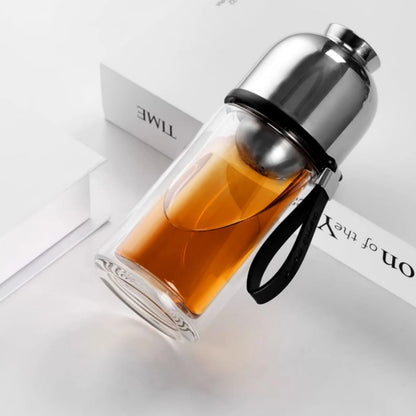 SAMADOYO Tea separation, heat-resistant glass brewing, tea filtration, portable cup, outdoor portable travel vehicle water cup