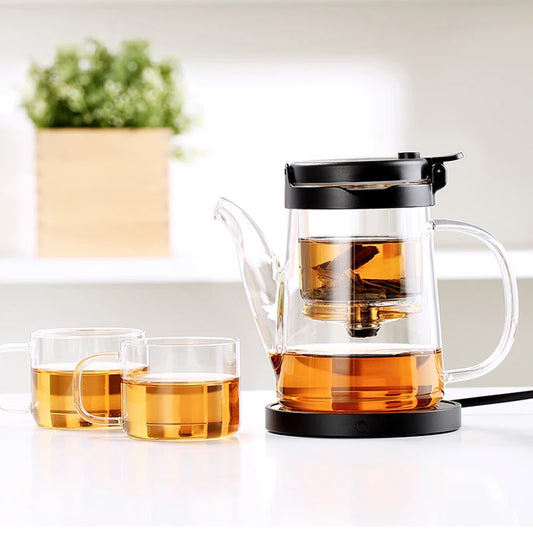 SAMADOYO Elegante Tasse Isolierung Trennung Blase Teekanne Hitzebeständige Glas Teekanne Einfache Filter Teetasse 