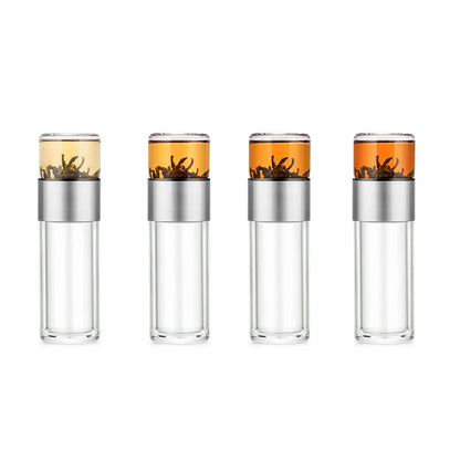 SAMADOYO Tea separation, heat-resistant glass brewing, tea filtration, portable cup, outdoor portable travel vehicle water cup