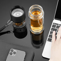 SAMADOYO Tea separation, heat-resistant glass brewing, tea filtration, portable cup, outdoor portable travel vehicle water cup
